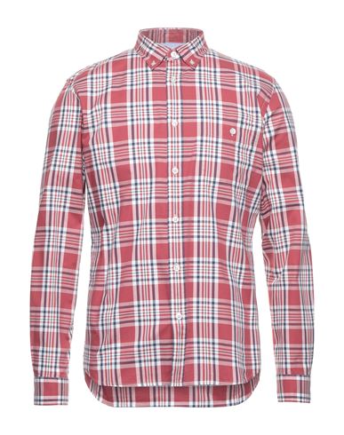 Woolrich Man Shirt Brick Size S Cotton