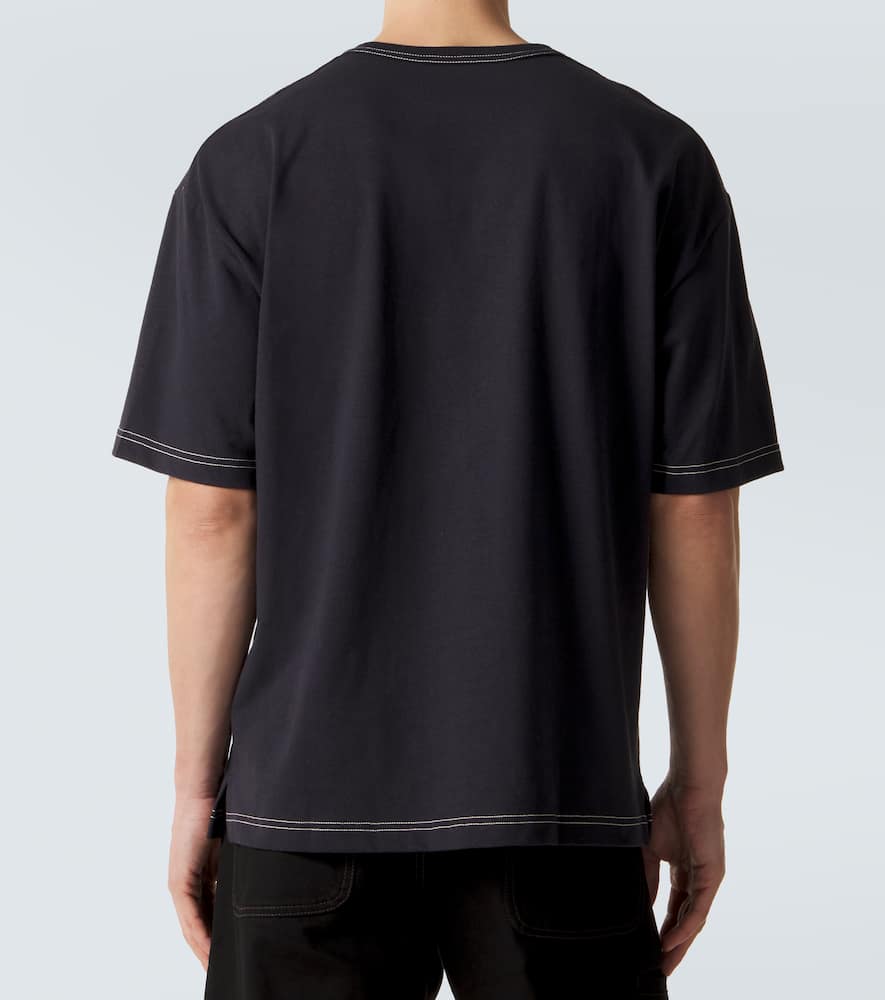 Cotton and linen T-shirt