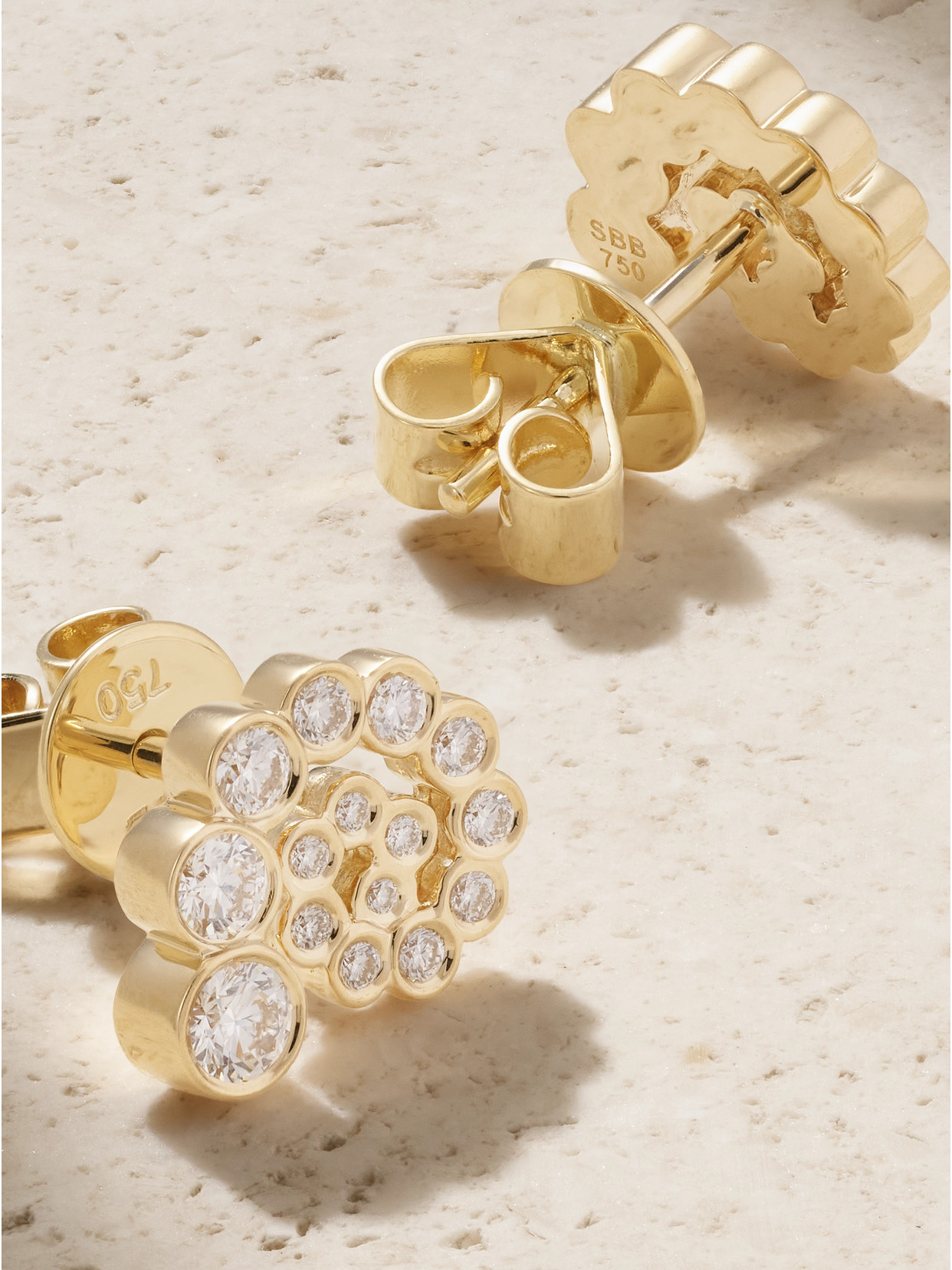 Petit Rêve Escargot 18-karat Recycled Gold Diamond Earrings - One size