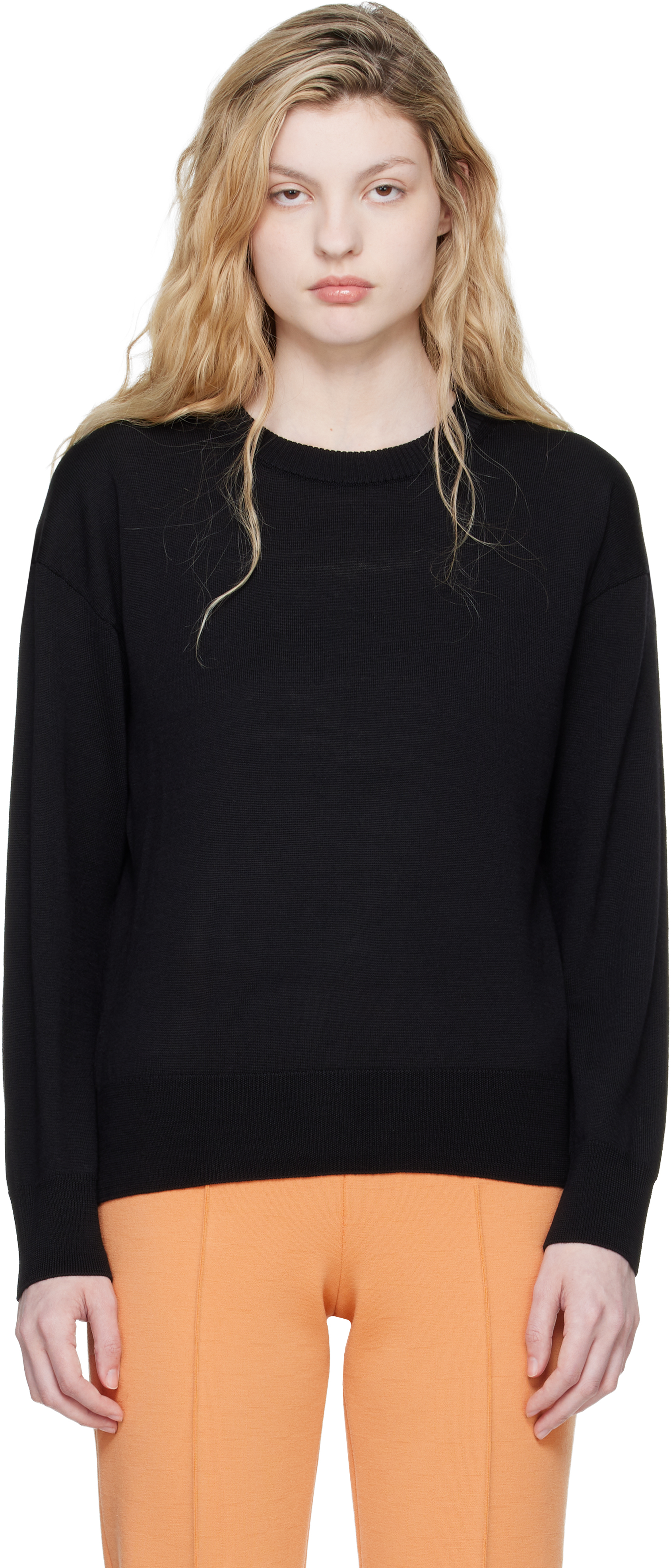 Black Jenna Pullover Sweater