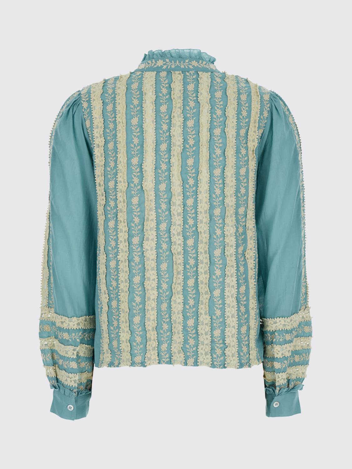 Shirt Woman color Gnawed Blue