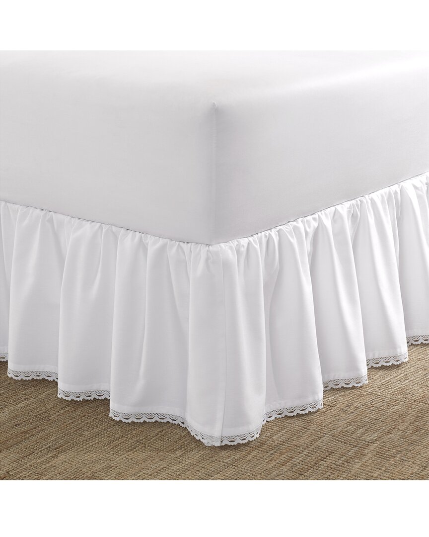 Crochet Ruffle White Bed Skirt