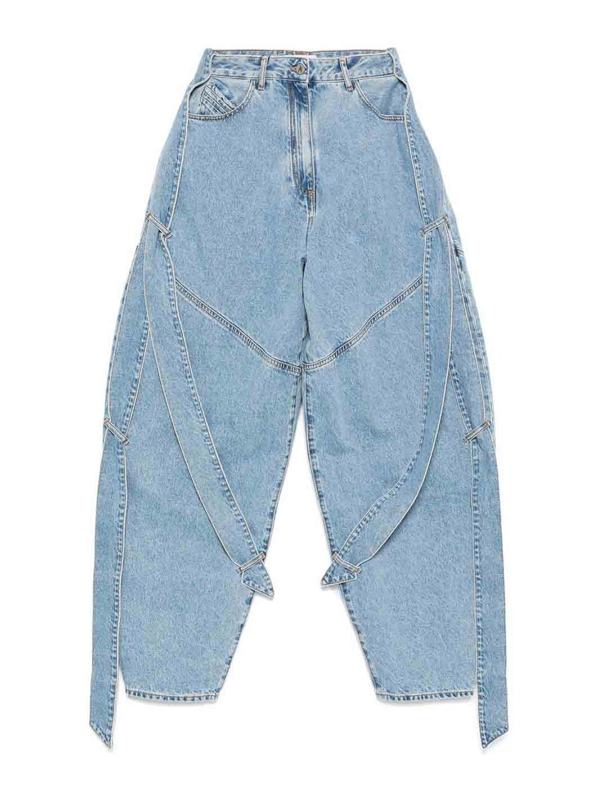 Wide-Leg Denim Jeans