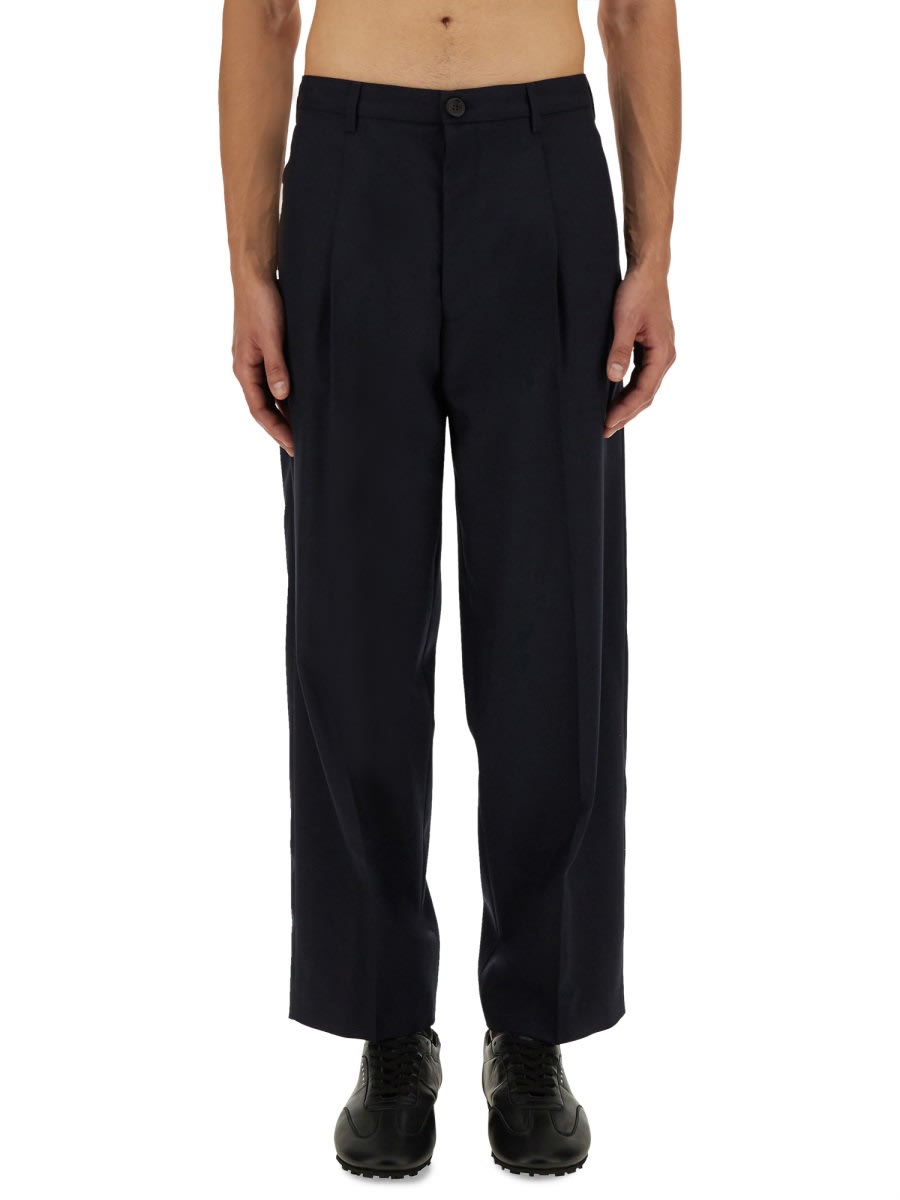 Midnight Blue Wool Pant