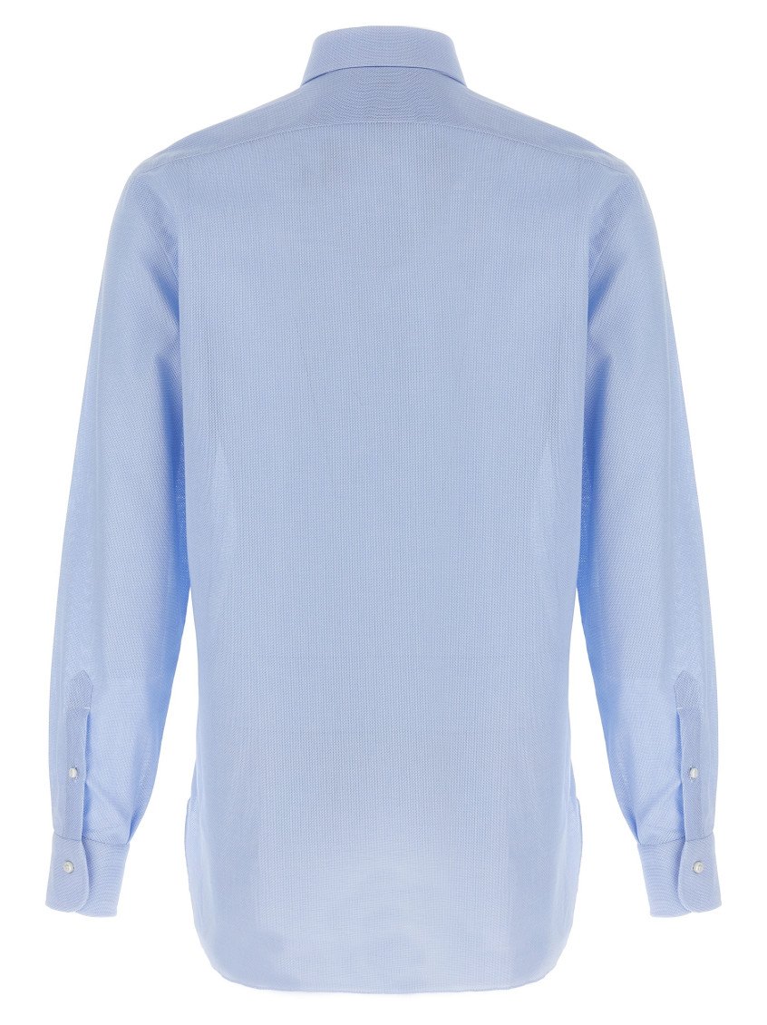 Light Blue Honeycomb shirt
