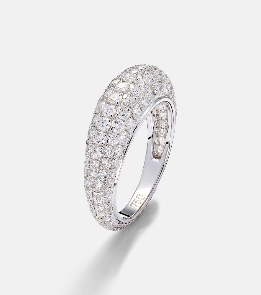 Kamyen Diamond Disco 18kt white gold ring with diamonds
