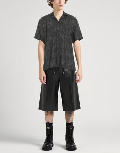Man Shirt Black Size L Viscose