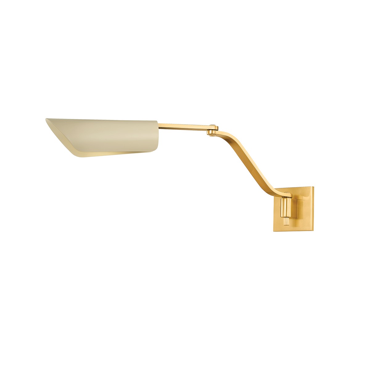 Aged Brass Soft Sand Wall Sconce from the Douglaston Collection