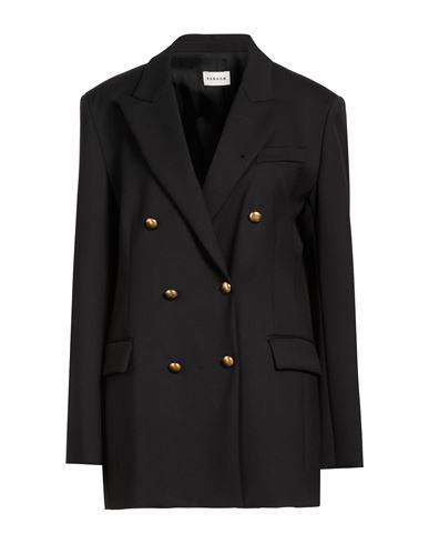 P. a.r. o.s. h. Woman Blazer Black Size XS Virgin Wool, Elastane