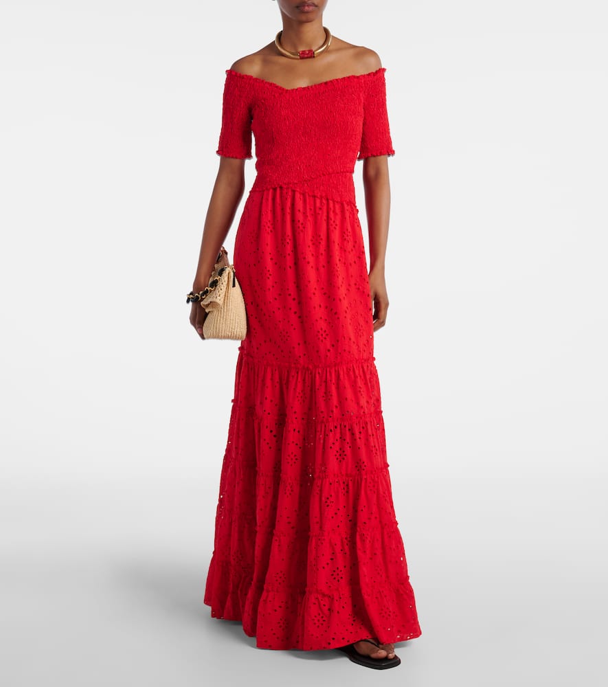 Soledad floral cotton maxi dress