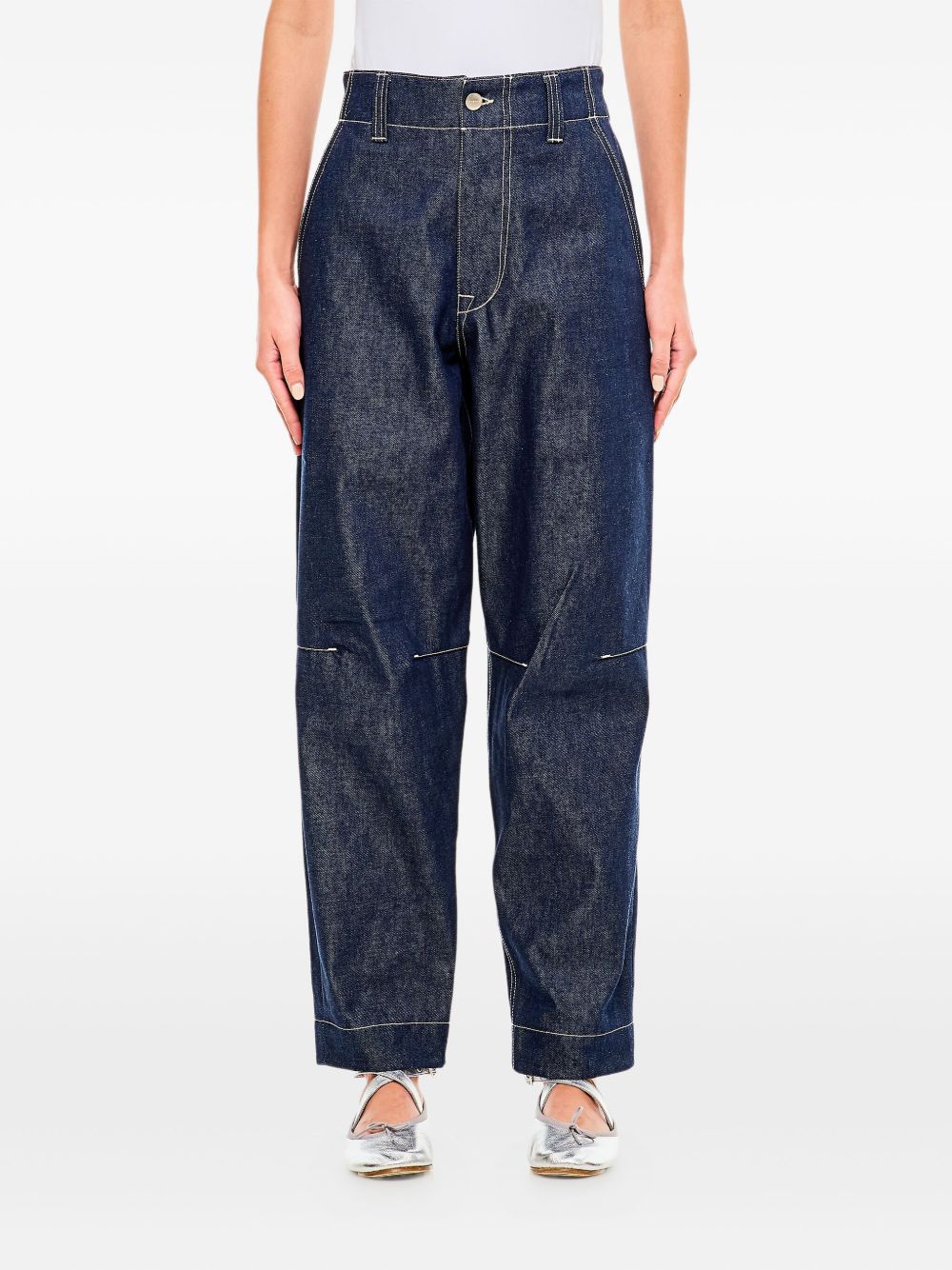 High-rise wide-leg jeans - Blue