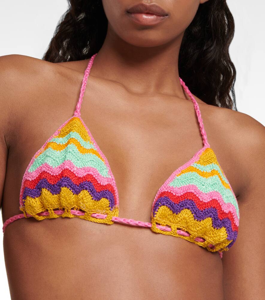 Crochet cotton bikini top