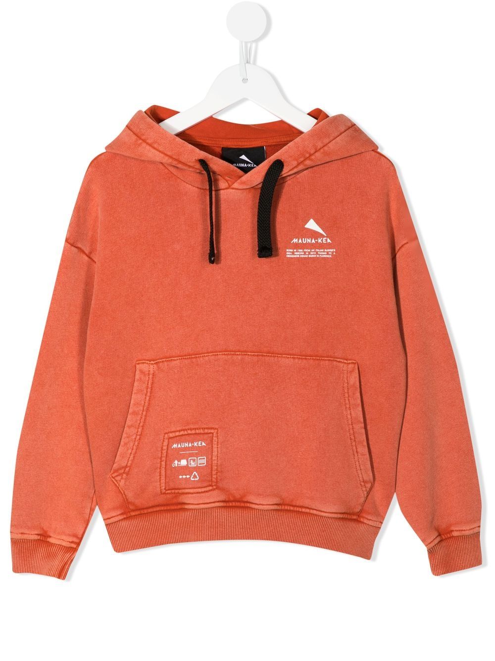 Logo print hoodie - Orange