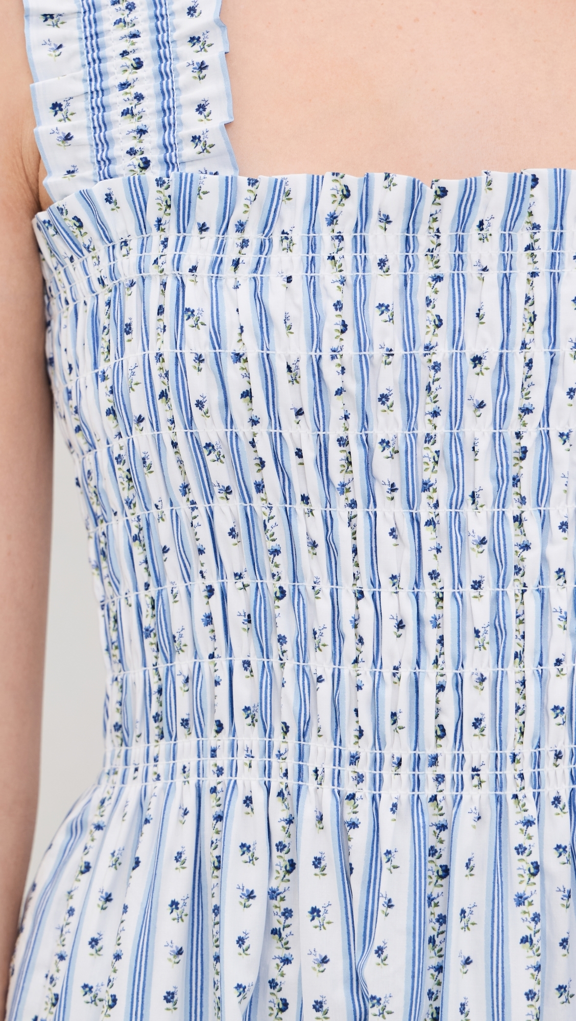 The Kimmy Maxi Dress Petal Stripe Blue