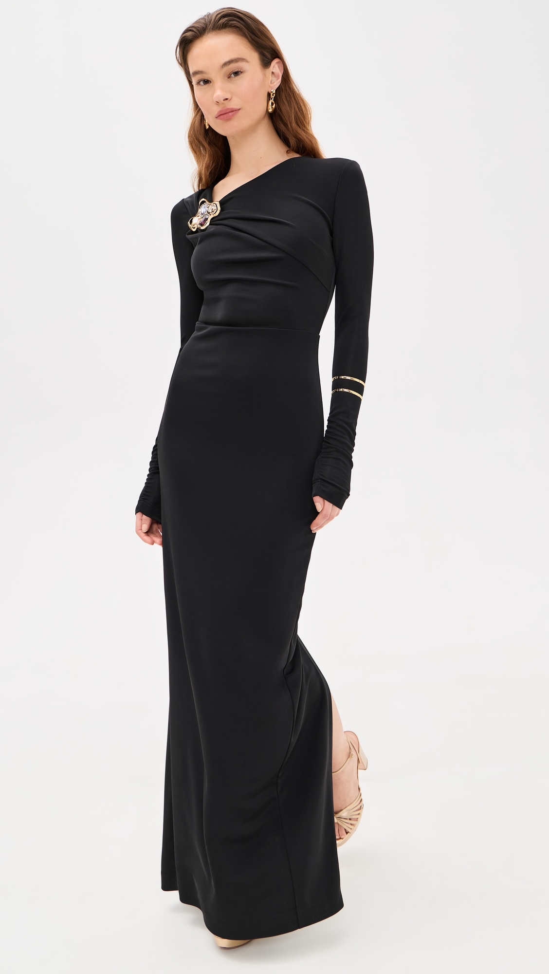 Nala Long Sleeve Maxi Dress Black