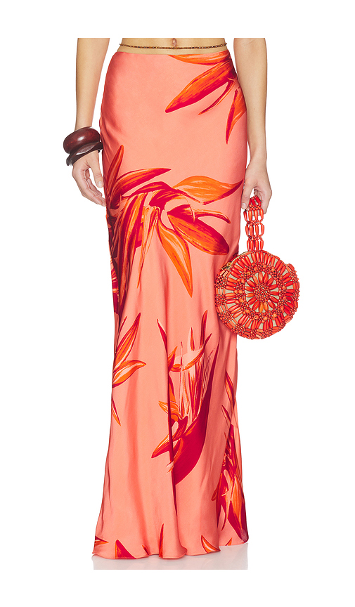 ROCOCO SAND Maxi Skirt in Orange. S. Also in XXS, XS, M, L