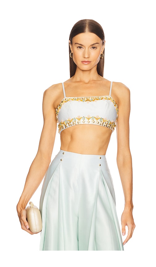 Papa Don't Preach OBERTEIL GOT YOU HOOKED in Baby Blue. Größe XS. Also in