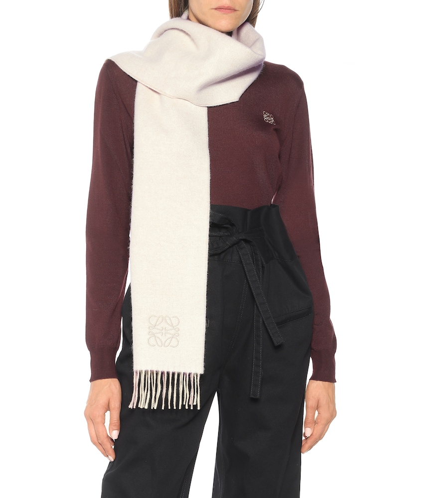 Wool and cashmere scarf