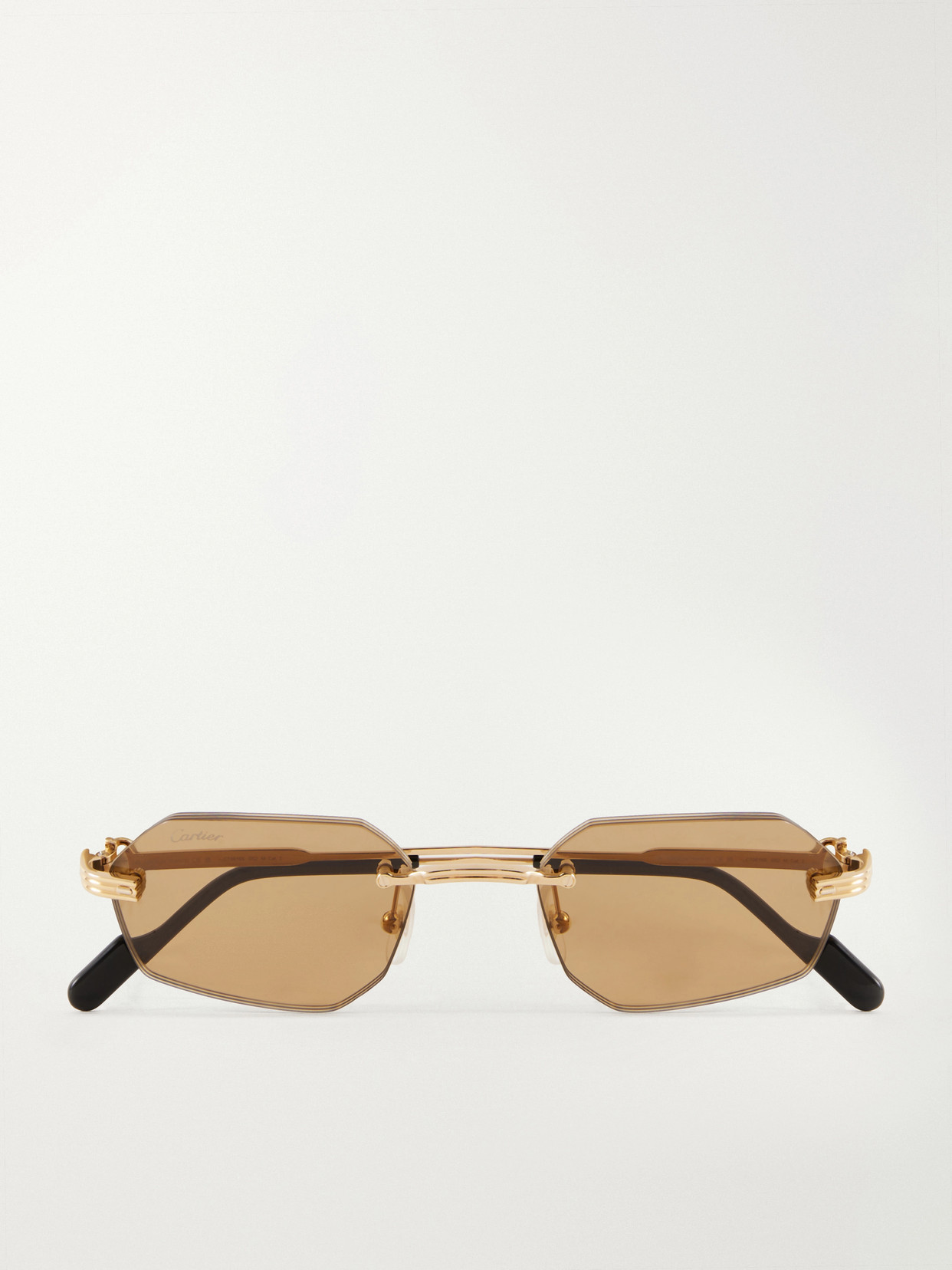 Rounded-frame Metal Sunglasses