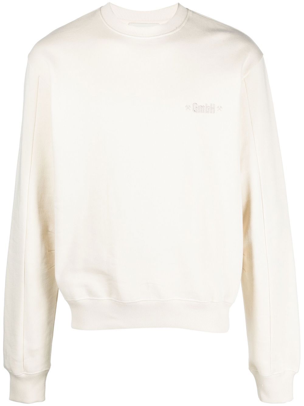 Berg logo-embroidered organic sweatshirt - Neutrals