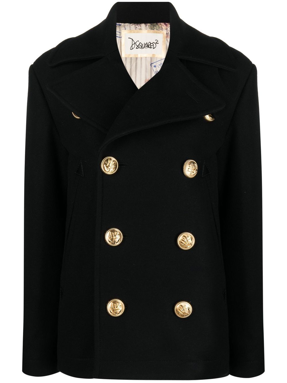 Double-breasted jacket - Black