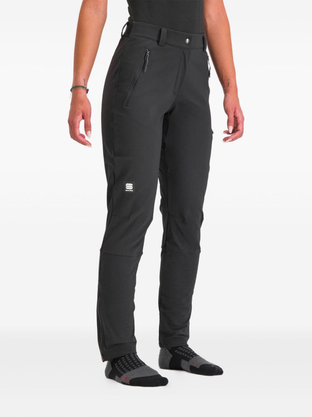 SPORTFUL logo-print trousers - Black