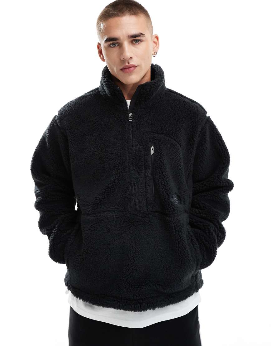M66 extreme pile fleece zip up jacket in black