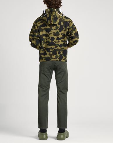 Man Pants Military green Size 32 Cotton, Elastane