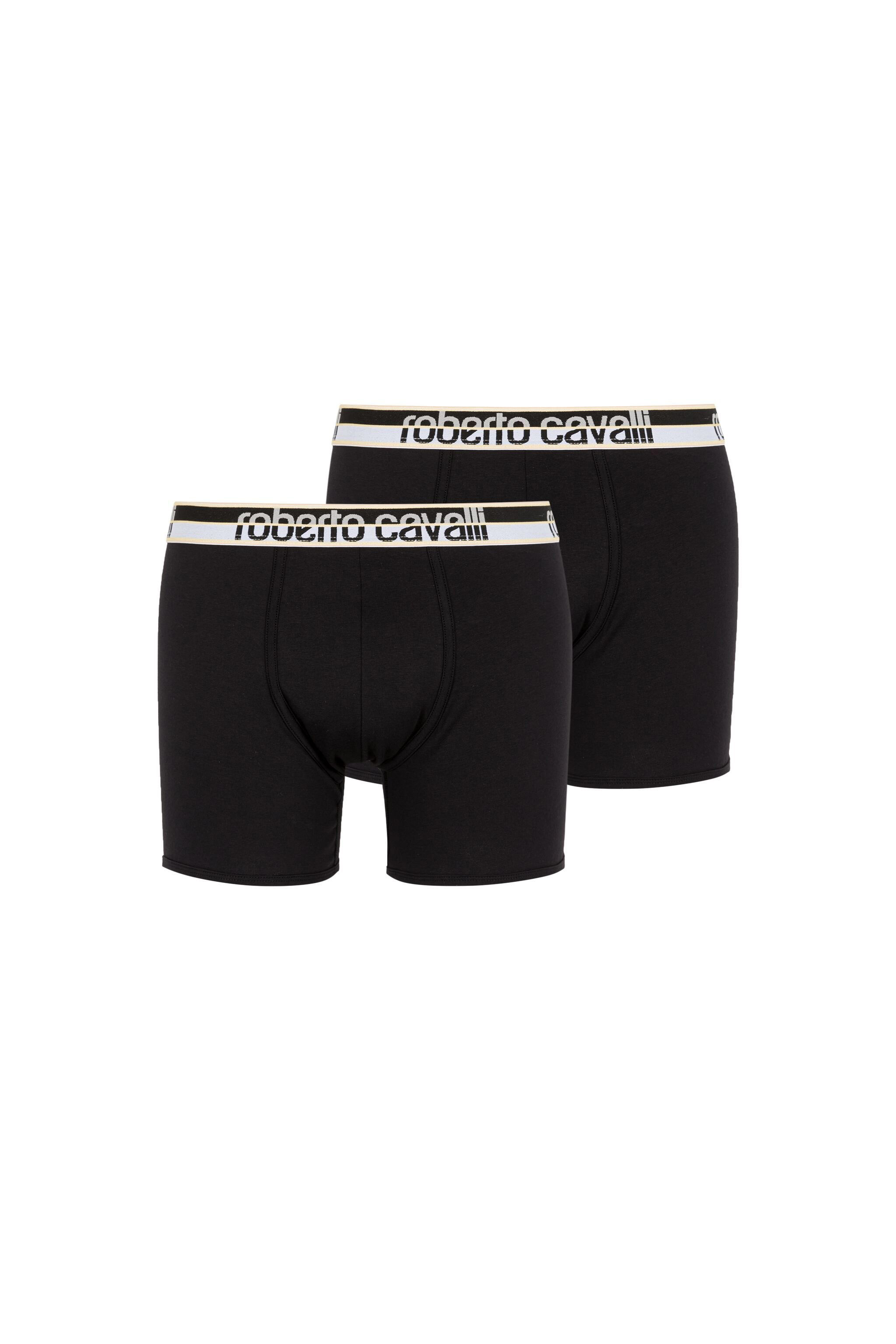 Two-pack Black Boxer Briefs Logo Waistband