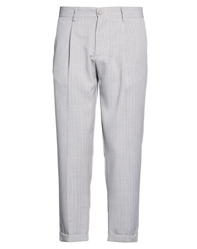 Man Pants Light grey Size 28 Polyester, Viscose