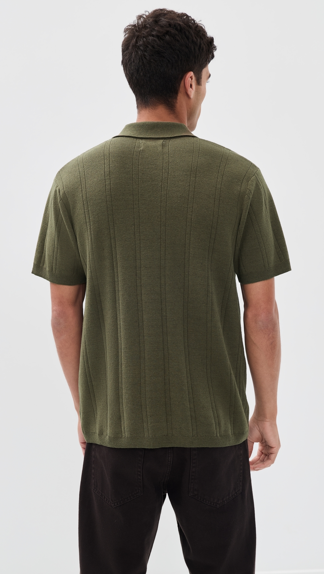 The Valencia Sweater Polo Cilantro Rib