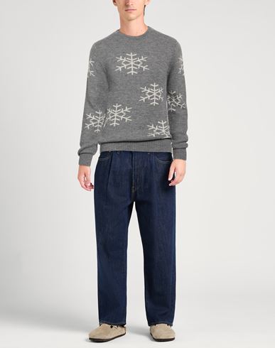 Man Sweater Grey Size M Acrylic, Polyester, Wool