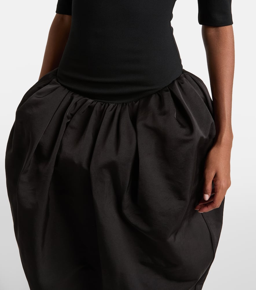 Turtleneck midi dress