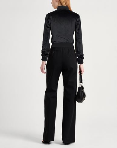 Woman Sweatshirt Black Size S Polyester, Elastane