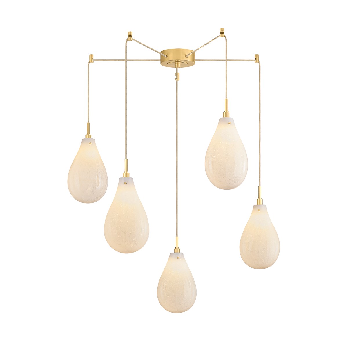 Aged Brass Chandelier from the Ironwood Collection