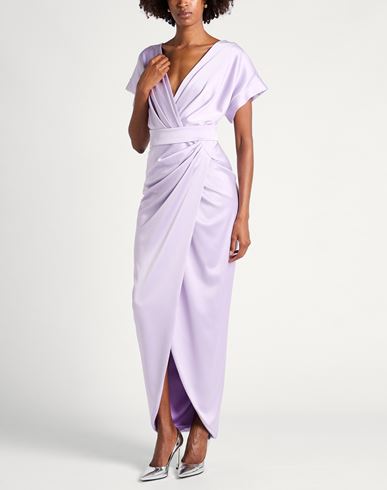 Woman Maxi dress Lilac Size 6 Polyester, Elastane