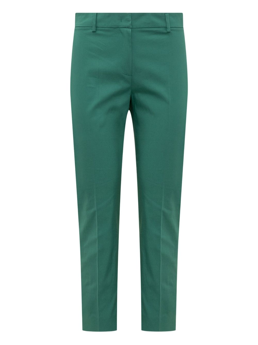 Pressed-crease tailored trousers - Green