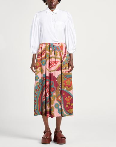 Woman Midi dress White Size 12 Cotton, Polyamide, Elastane