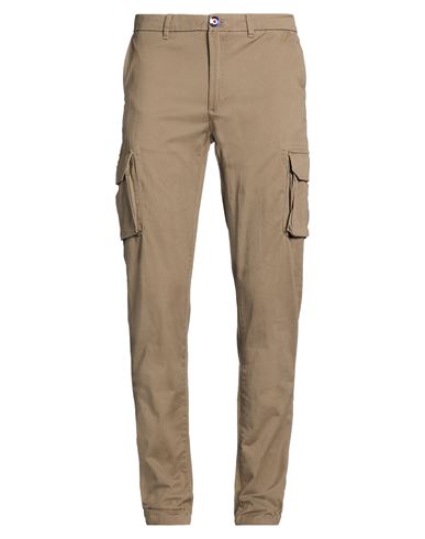 Man Pants Taupe Size 36 Cotton, Elastane