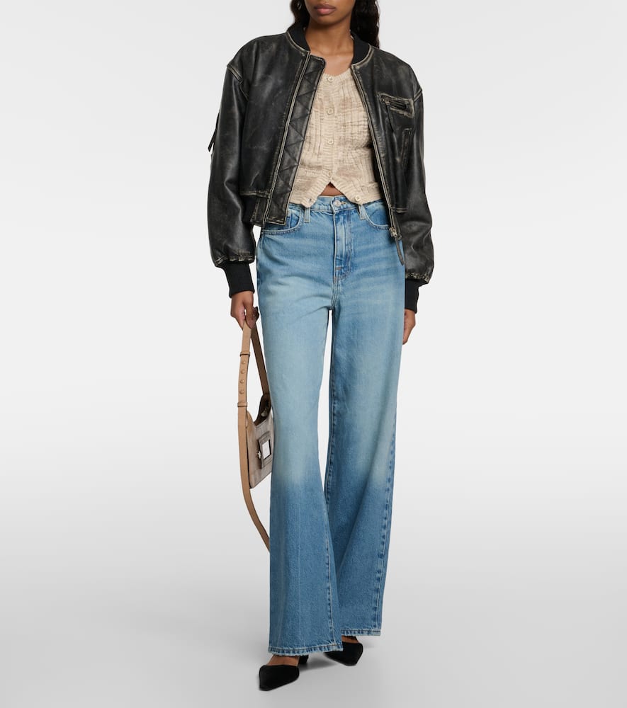 Frame Le Jane high-rise wide-leg jeans