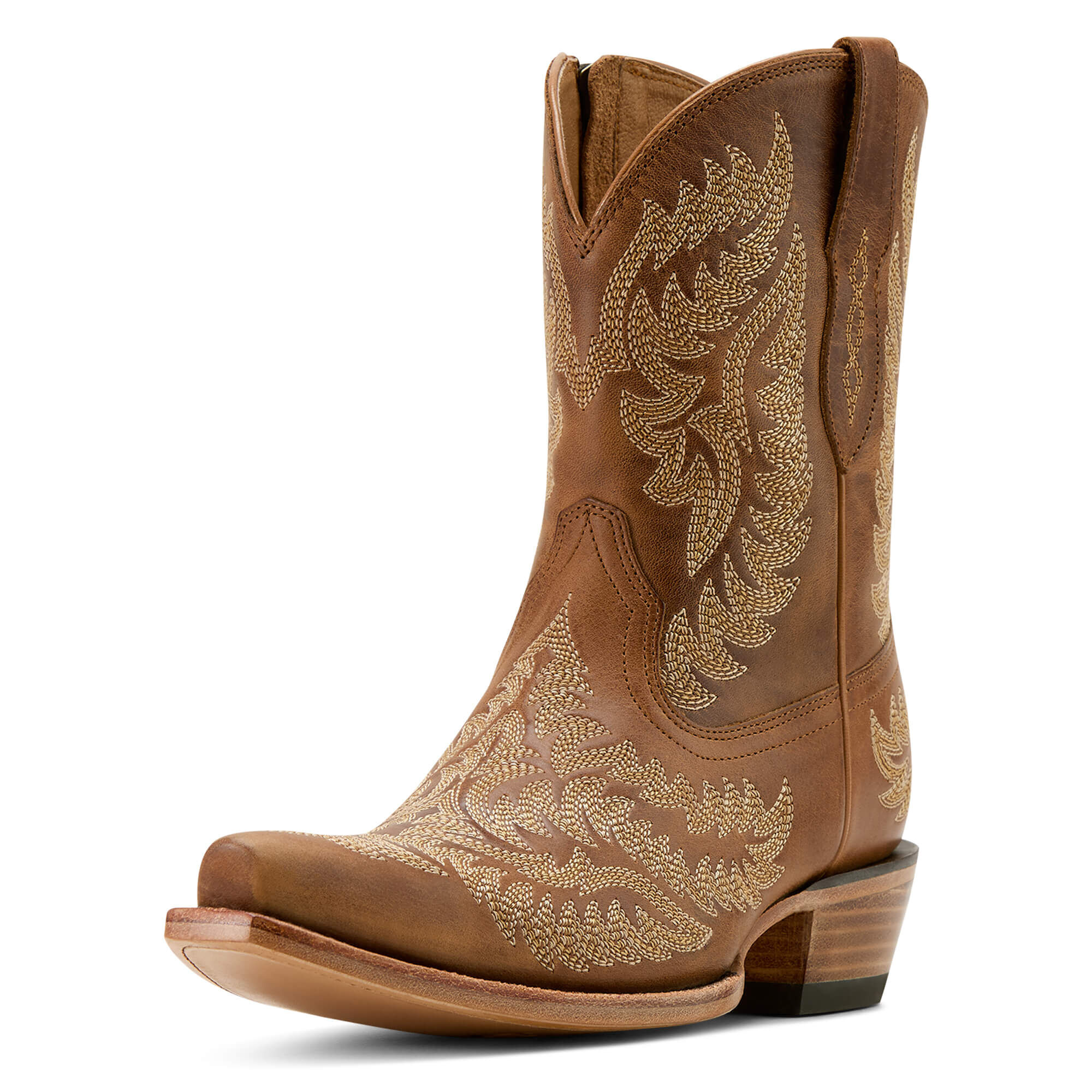 Women's Cate X Toe Western Boots in Shades Of Grain, B Medium Width, Size 3, by