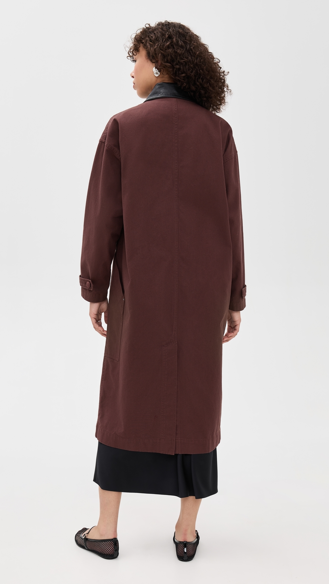 Karla Long Utility Jacket Chocolate