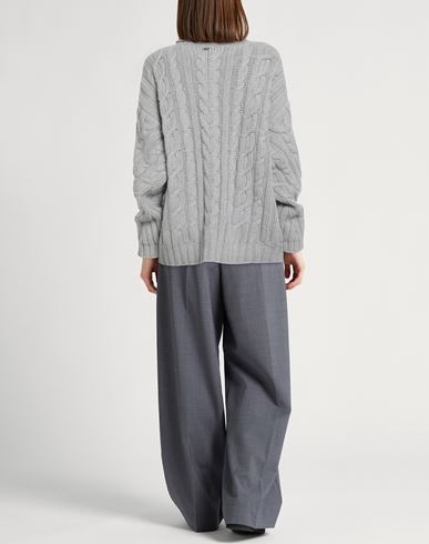 Resort Woman Turtleneck Light grey Size 12 Wool