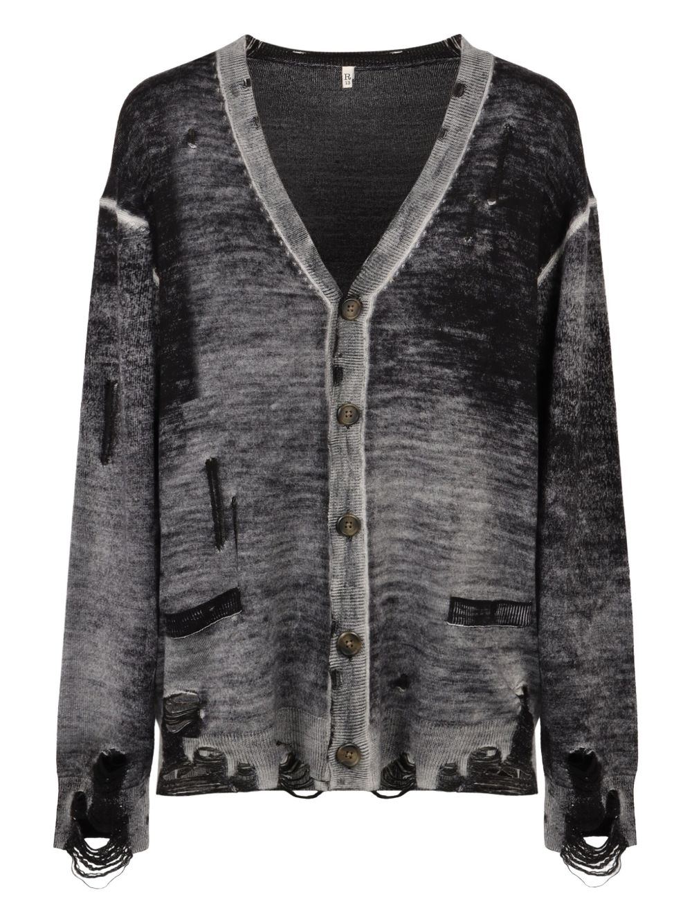 Merino-wool cardigan - Black