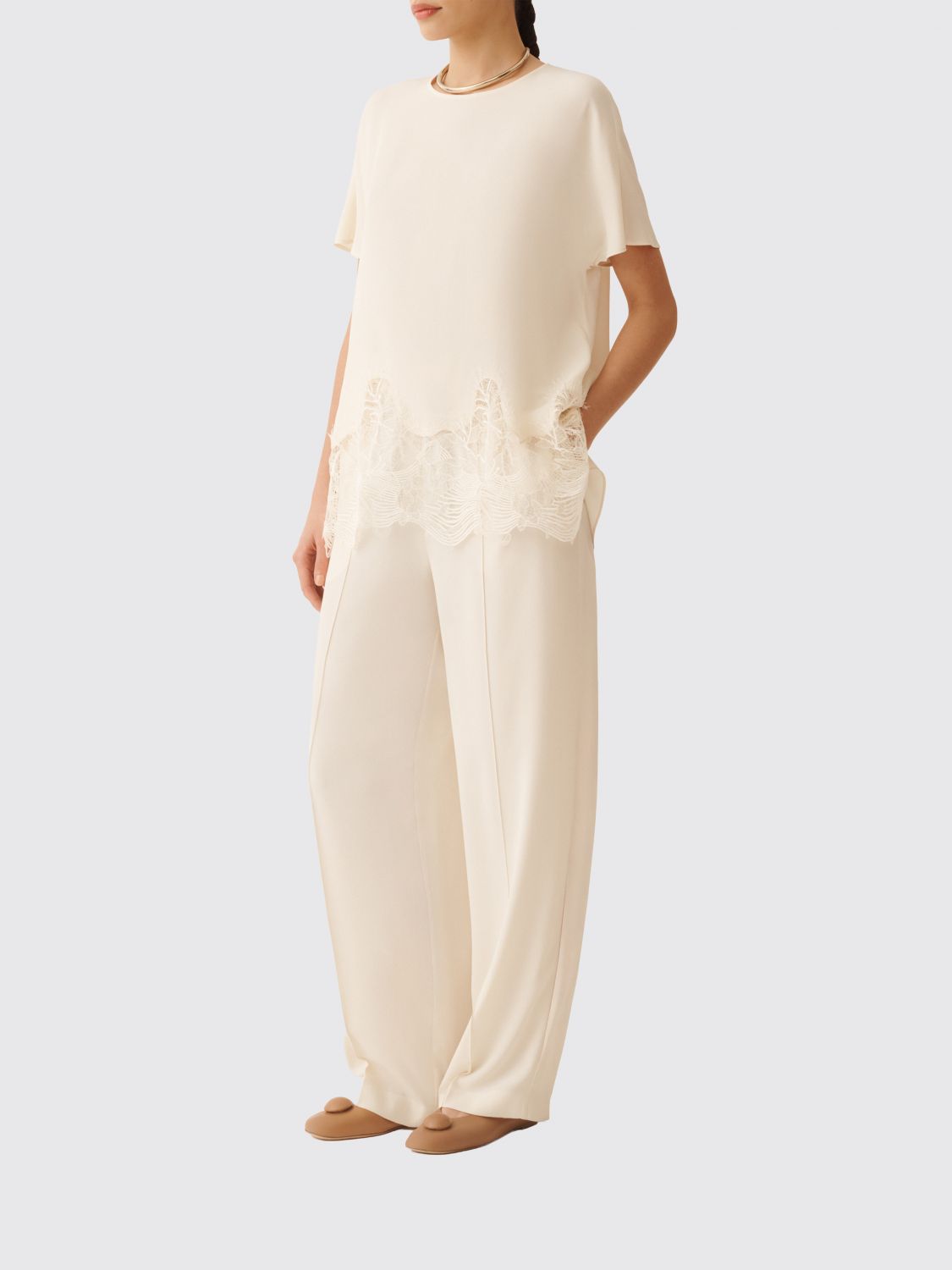 Pants Woman color Butter