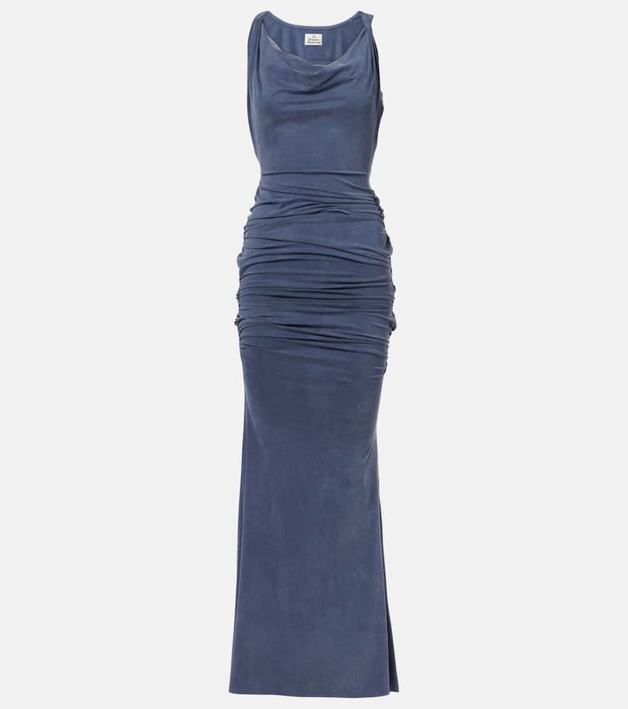 Liz draped jersey maxi dress