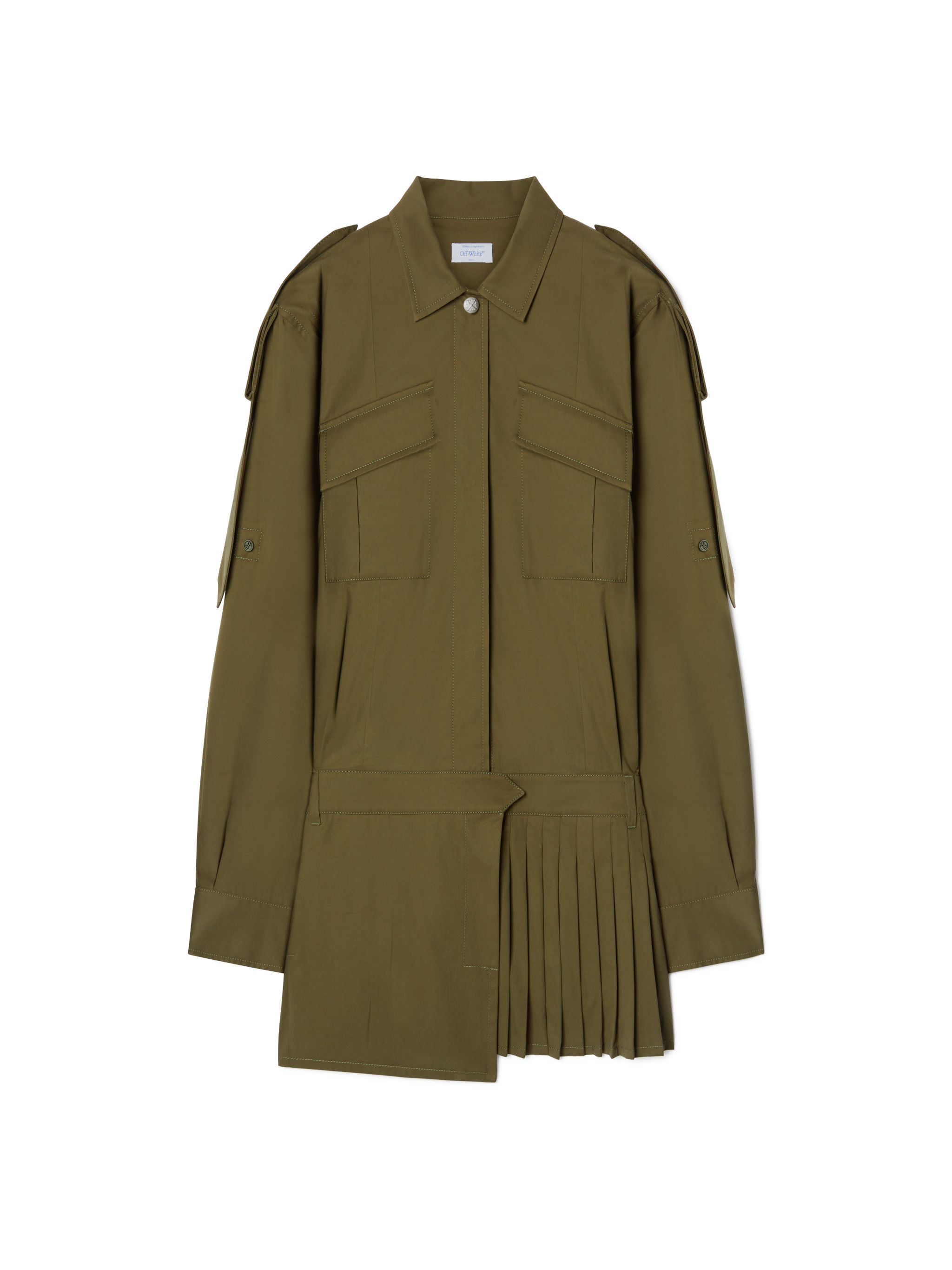 Green Savana Cotton Mini Dress