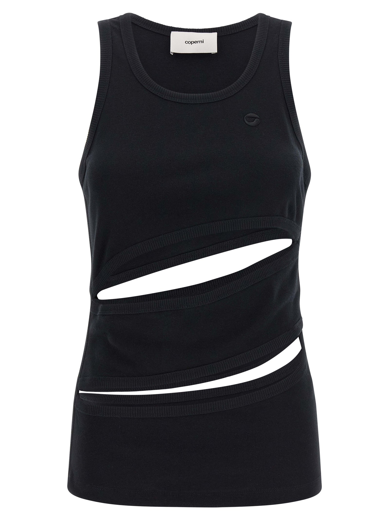 Spiral Tank Top — Black