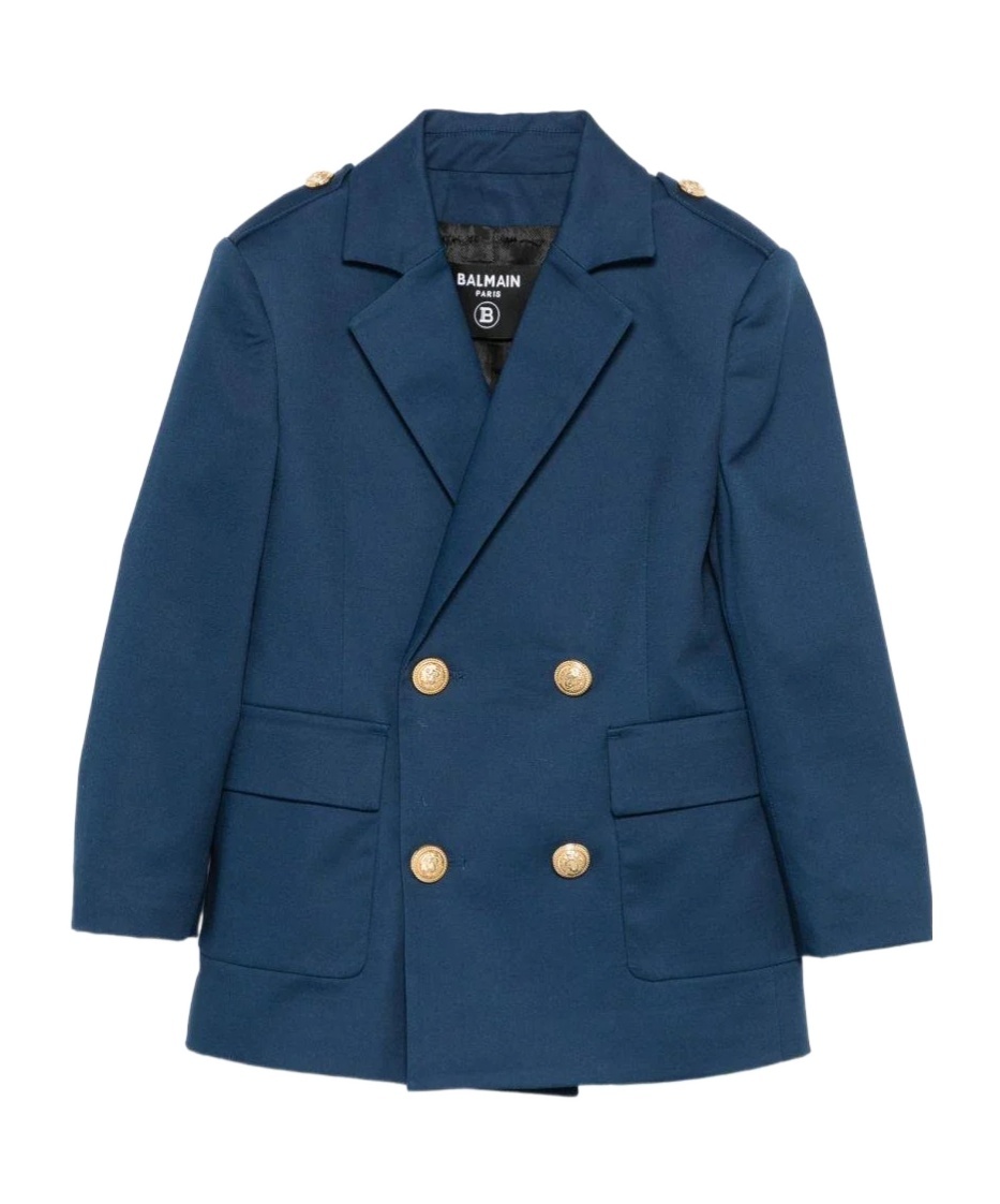 Buttoned double-breasted blazer