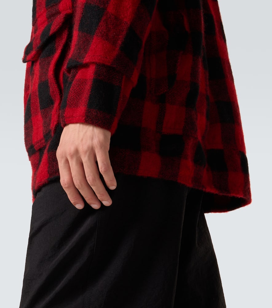 Checked wool jacket